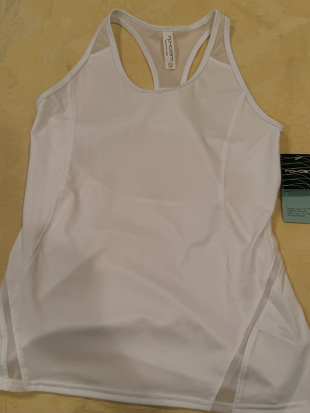 Inphorm White Racerback Performance Tank Top